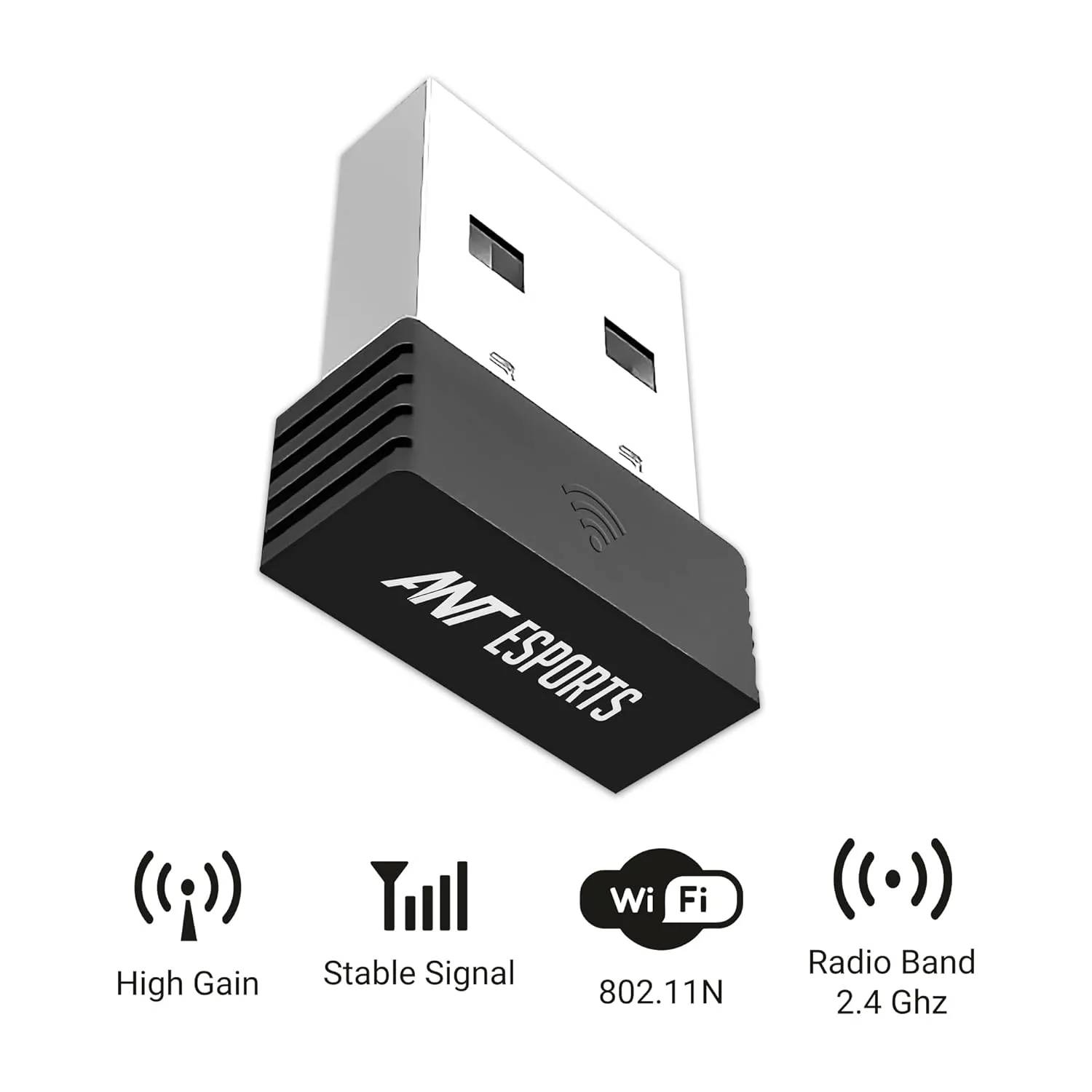 Ant Esports USB To Wi-Fi Dongle Adapter 150 Mbps AE200M view 2